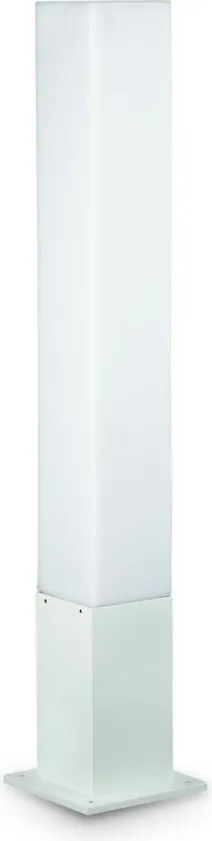 Stalp modern de exterior cu protectie IP44 EDO OUTDOOR PT1 SQUARE alb 142999