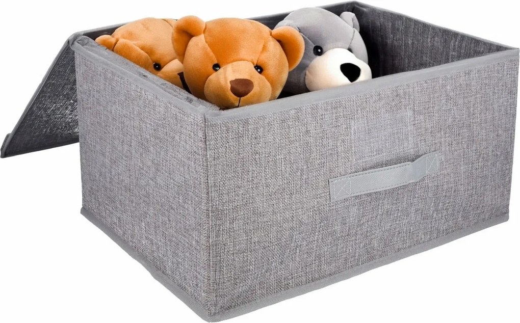 Cutie de depozitare pliabilă cu capac rabatabil 44× 33 × 22 cm, L