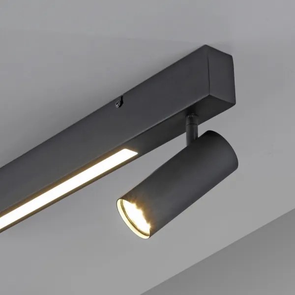 Schöner Wohnen 11794-18 - Spot LED DANTE 3xGU10/10W+LED/14,4W negru