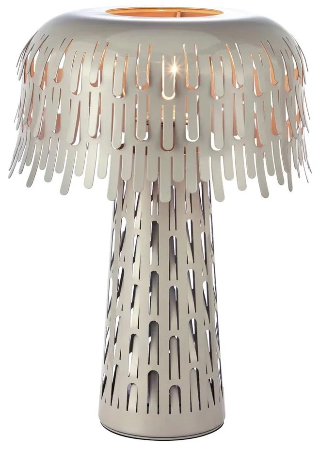 Veioză grej cu abajur din metal (înălțime 38 cm) Verbera – Markslöjd