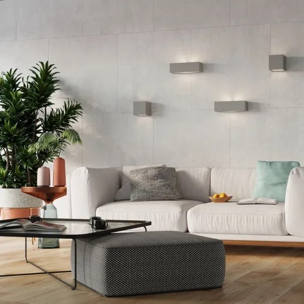 Sollux SL.0871 - LEO lampa de perete 1xE27/60W/230V gri