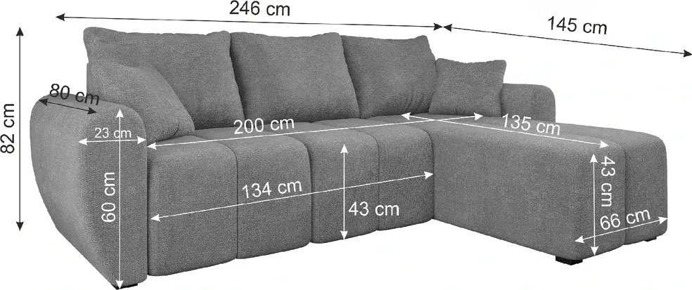 Coltar extensibil de colt SEVIO, verde sticla, reversibil, 246x145 cm + 2 perne GRATUIT