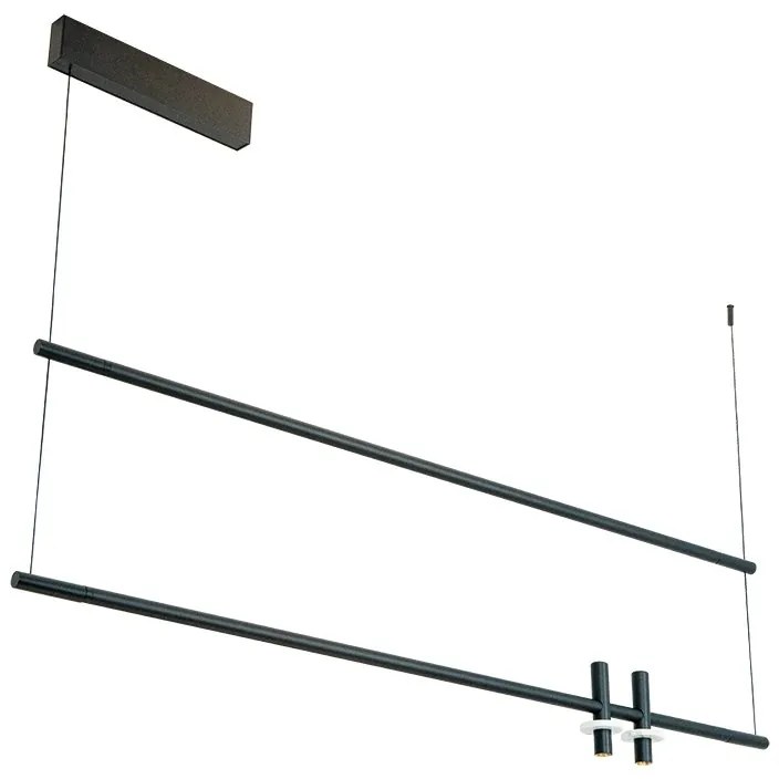 Lustra cu Iluminat LED Sus si Jos, MARBLE BLACK