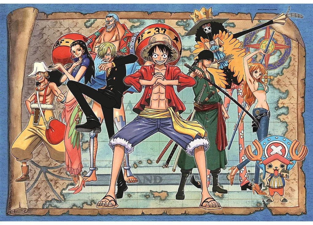 One Piece Map Puzzle Clementoni de 500 de piese