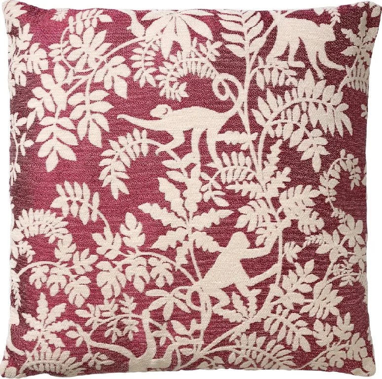Husa decorativa pentru perna ABU MERLOT 45x45 cm, vinuriu