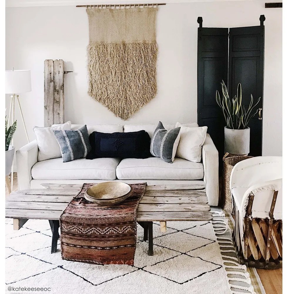 Covor crem lavabil/țesut manual din bumbac 140x200 cm Bereber Beige – Lorena Canals