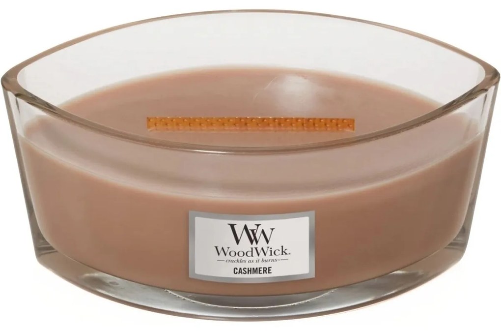 Lumânare parfumată WoodWick Cashmere, 453 g
