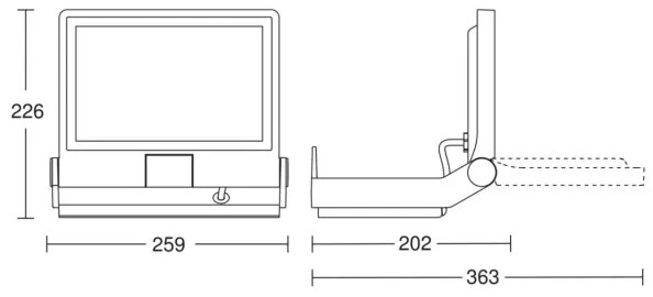 Proiector LED XLED PRO ONE Plus LED/33,1W/230V IP44 antracit Steinel 069544