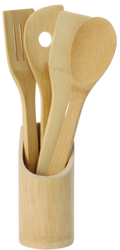 Set de ustensile de bucătărie 5 piese, bambus