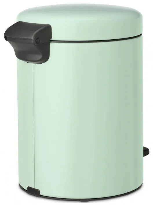 Cos de gunoi cu pedala Brabantia NewIcon 1008839, 5 L, Inchidere lina, Baza antiderapanta, Verde deschis