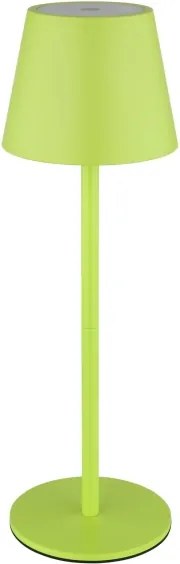 Globo 58488NG-LED Lampă de masă VANNIE pentru exterior, reglabilă (dimmabilă), cu control tactil și reîncărcabilă, 3W/5V IP54 1800mAh, verde