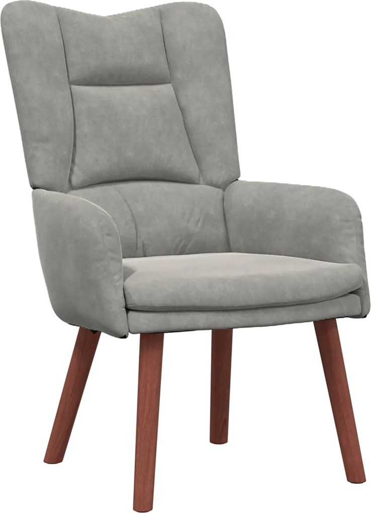 vidaXL fotoliu Gri deschis 63 x 67 x 94 cm Catifea