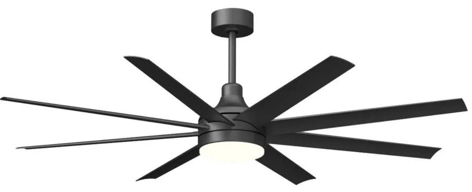 Ventilator LED dimabil de tavan Aigostar LED/24W/230V 2700-6500K 165 cm negru + telecomandă