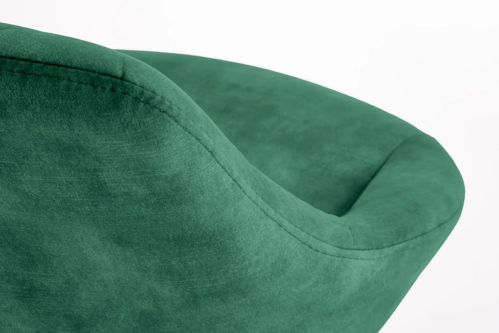 Scaun tip bar Herlinda (verde închis + negru). 1039562