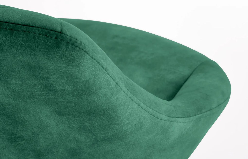 Scaun tip bar Herlinda (verde închis + negru). Promo -7%. 1039562