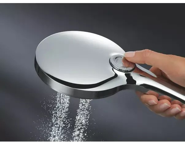 Para de dus Grohe Rainshower SmartActive 3 functii auriu periat Cool Sunrise