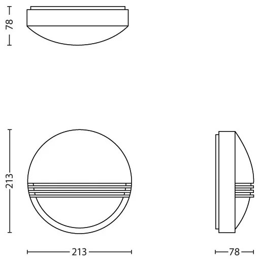 Philips 17296/30/16 - Aplică de perete pentru exterior YARROW LED/6W/230V IP44