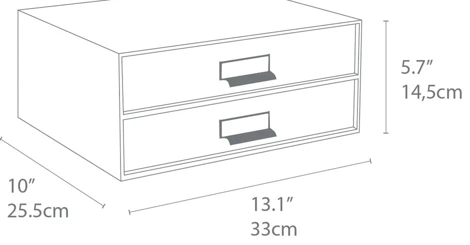 Organizator verde pentru sertar din carton Birger Canvas Paper Laminate – Bigso