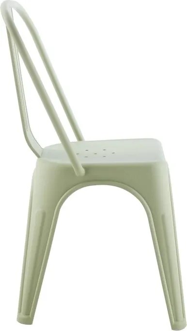 Scaun de exterior design industrial Loft verde deschis
