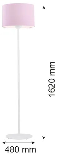 Lampadar MAGIC 1xE27/15W/230V roz/alb Argon 4132