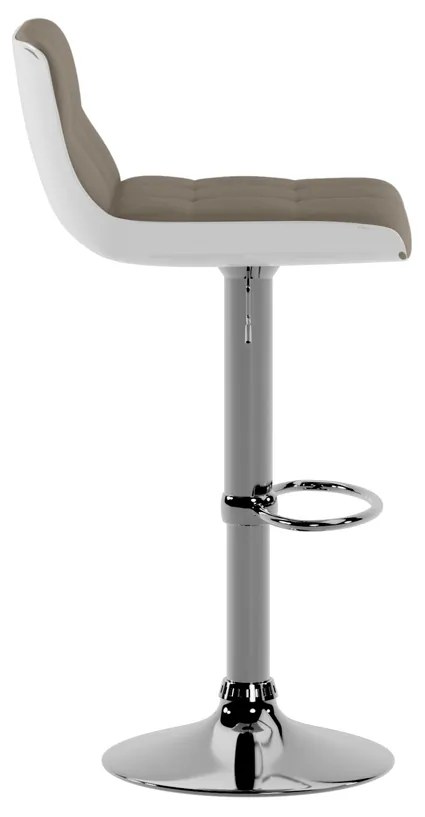 STONES Scaun din piele ecologică 36cm X 38.5cm H. 83/98cm | Aosom Romania
