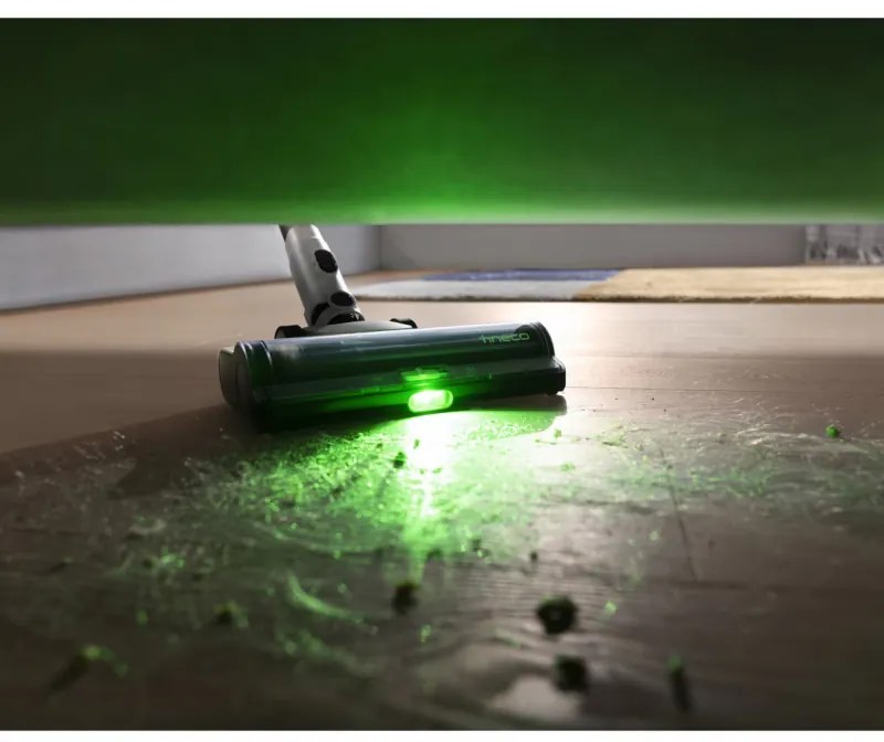 Aspirator fara fir Tineco Pure ONE Station 5, 450W, 2 moduri, Statie 0.45 l + 2.5 l, Autonomie 70 min, Senzor iLoop, Tehnologie PureCyclone, Auto-curatare, Alb