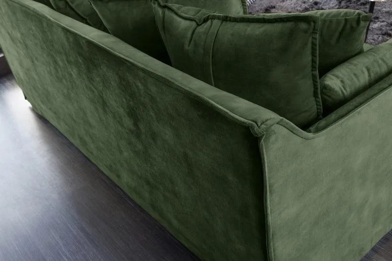 Canapea confortabila Heaven 200cm, catifea verde inchis