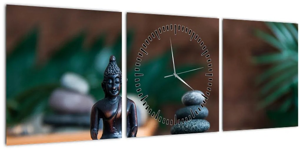 Tablou - Echilibru (cu ceas) (90x30 cm)