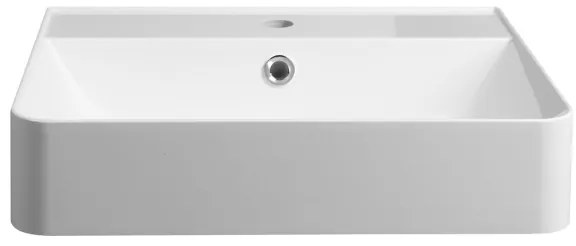 Sapho - Lavoar suspendat 50 x 40 cm, marmură turnată, alb