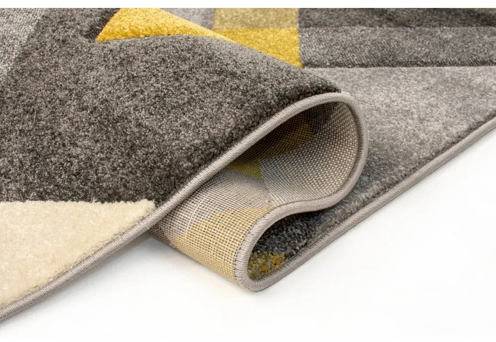 Covor Flair Rugs Nimbus Ochre, 160x230 cm, gri-galben