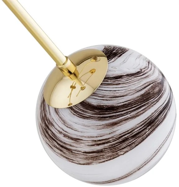 Lustră pe tijă Argon 1840 ABSOS 4xE14/7W/230V auriu