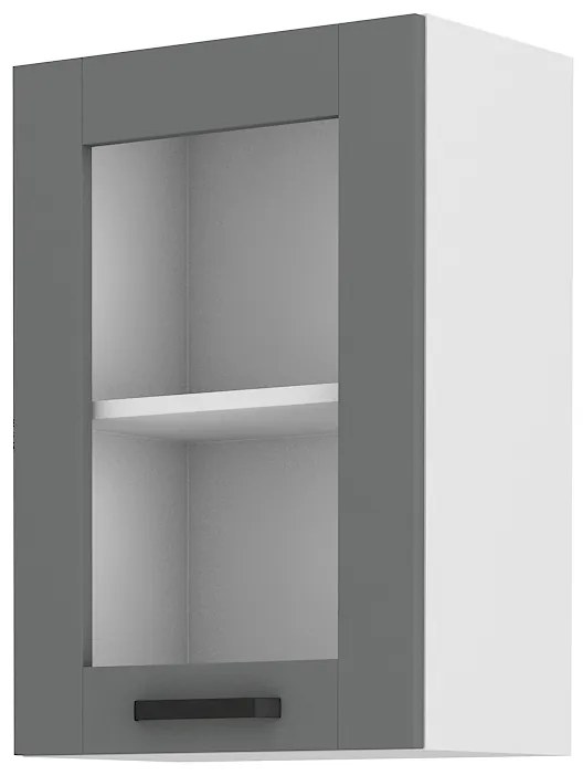 Dulap superior de bucătărie Lucid 40 GS 72 1F (dustgrey + alb). 1045546