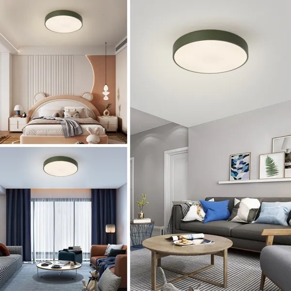 Brilagi - Plafonieră LED dimabilă POOL LED/60W/230V 3000-6000K 50 cm verde+telecomandă