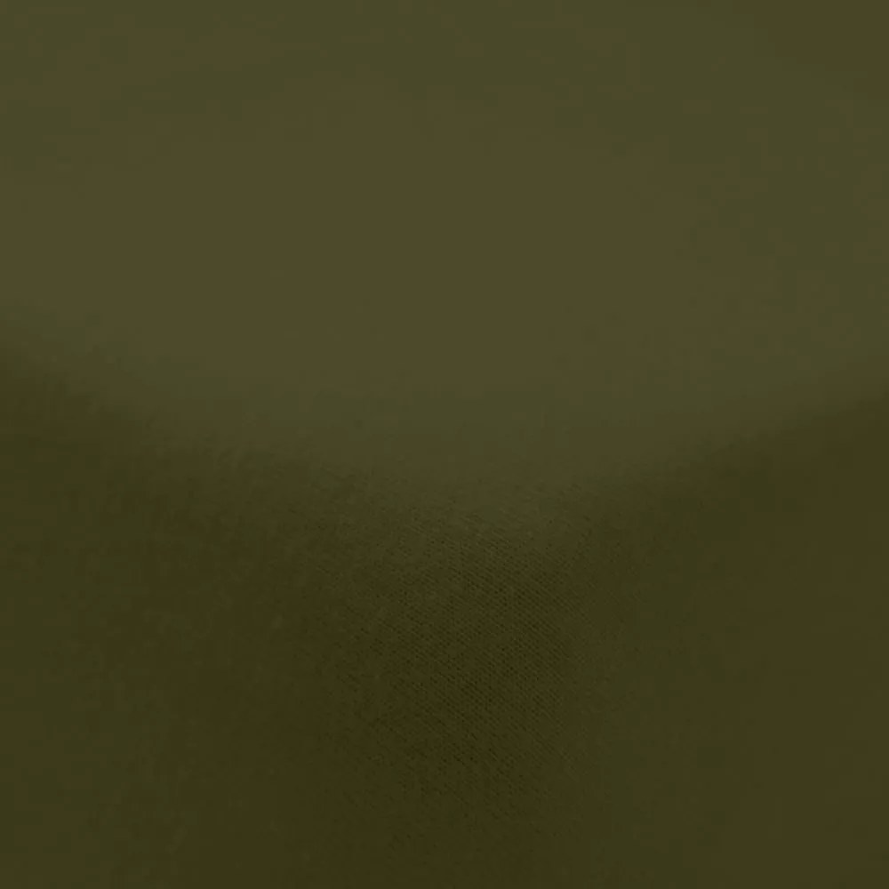 Cearceaf kaki din flanelă cu elastic 90x190 cm Brushed – Catherine Lansfield