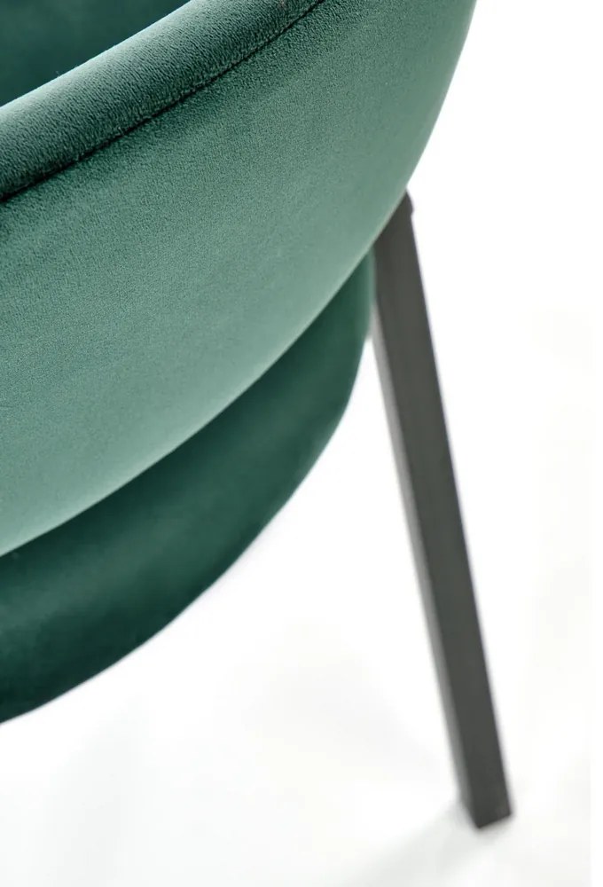 Scaun de bucaterie Zayne, verde/negru
