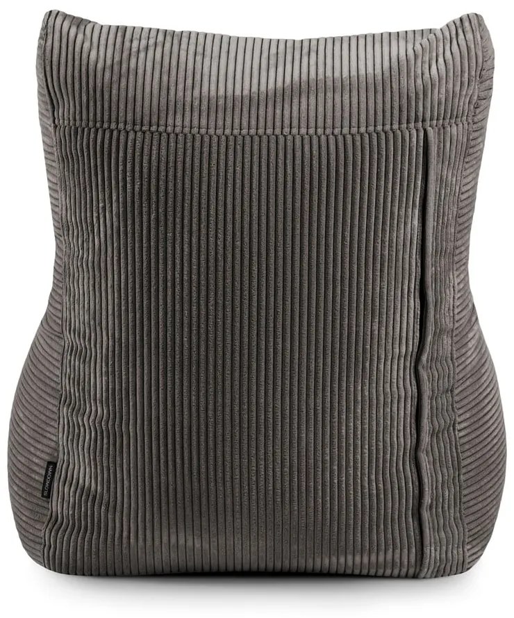 Fotoliu bean bag negru cu tapițerie din catifea reiată Lounge – SLOWDOWN