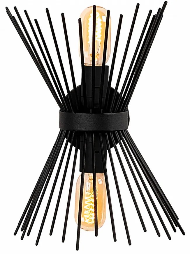 Aplica de Perete Kirpi - 3091, Soclu E27, Max. 40W, Culoare Negru