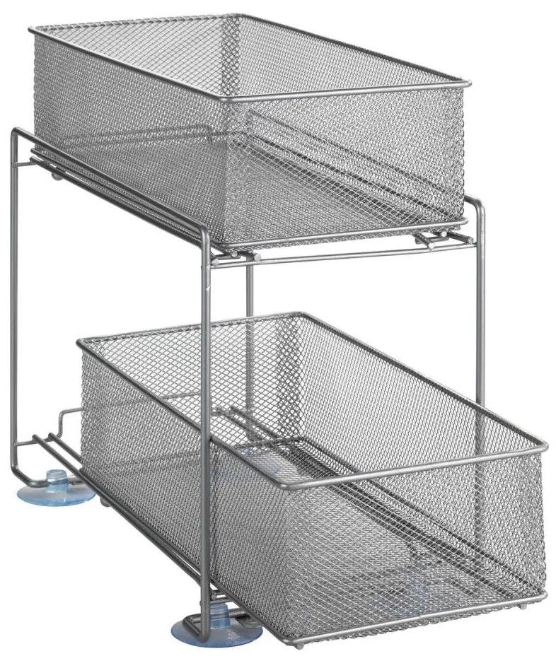 WENKO 53140800 - Poliță GIOMA, 35 x 33,5 cm, argintie