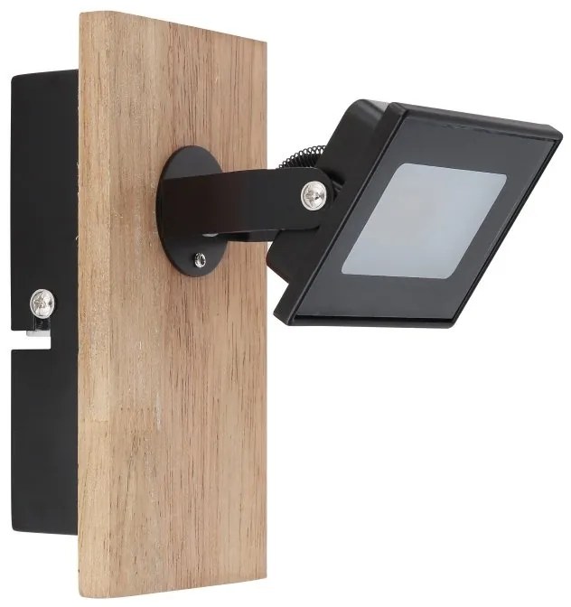 Aplica LED de perete design industrial Joya maro, negru