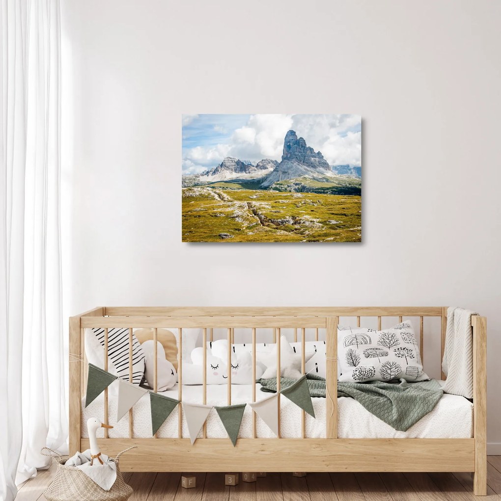 Tablou pe sticlă - Dolomite italiene (70x50 cm)