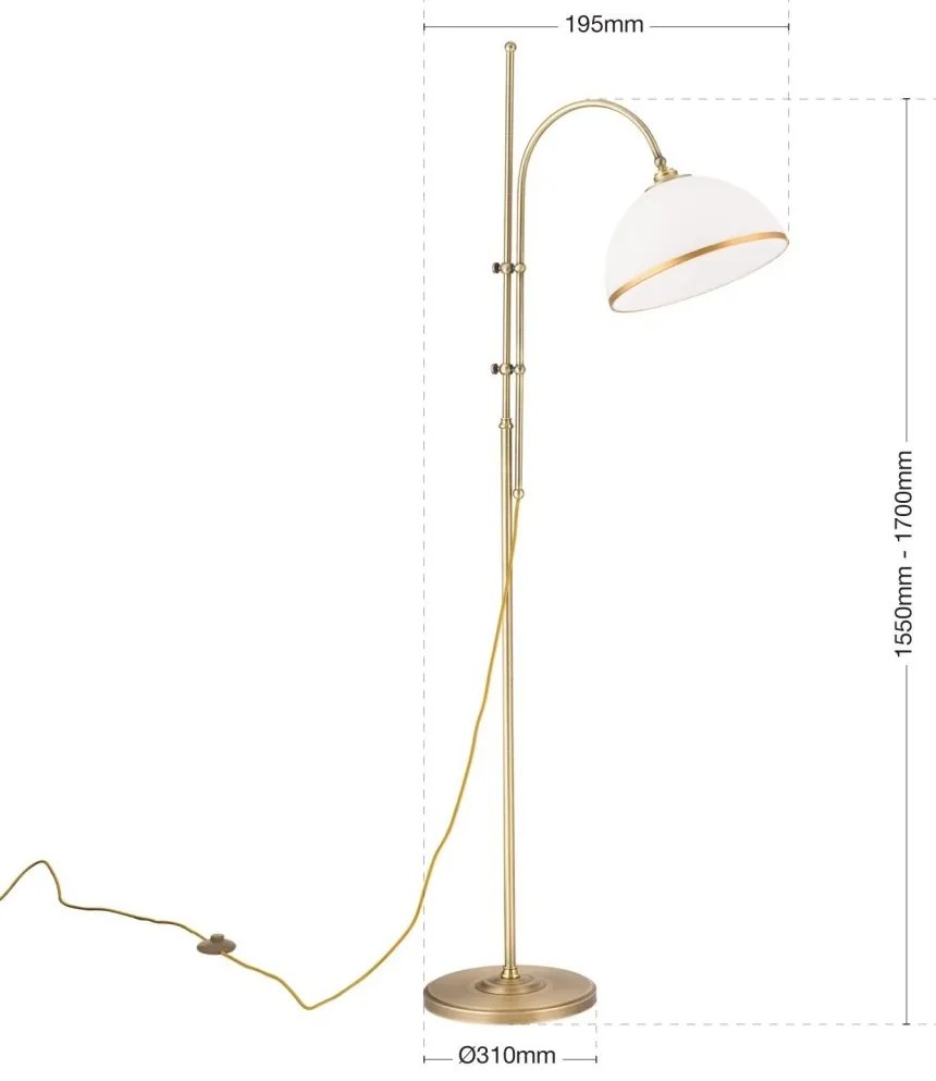 Lampadar/Lampa de podea stil clasic OLD LAMP patina