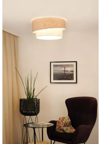 Plafonieră Brilagi DOVER SHINE 1xE27/15W/230V d. 50 cm gri/crem