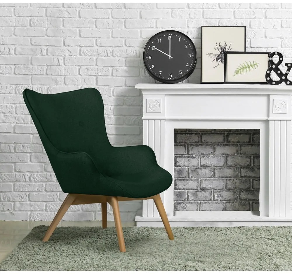 Fotoliu verde închis Niko – Ropez