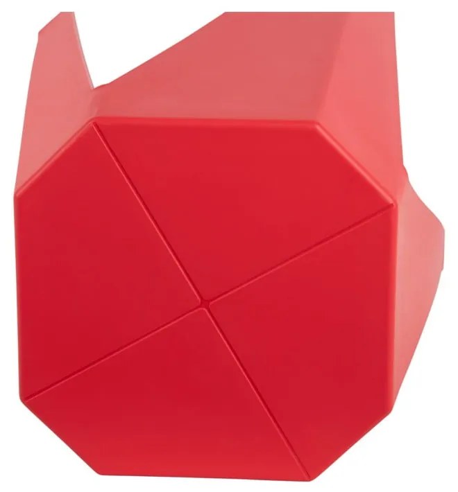 Scaun roșu din plastic Cherish – Leitmotiv