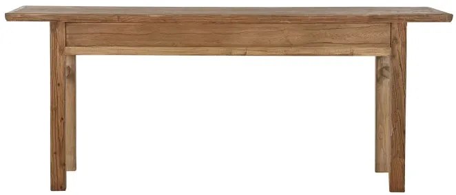 Consola din lemn masiv, natur, cu sertare, Meadow