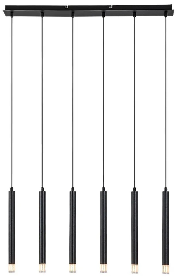 Lustra suspendata stil minimalist Ramira 6L negru