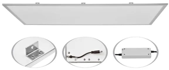 Sinclair PL 1206060NWC UGR19 - Panou LED plafonieră PL LED/60W/230V UGR19