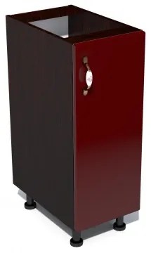 Corp inferior 30 cu 1 usa Zebra MDF rosu simplu