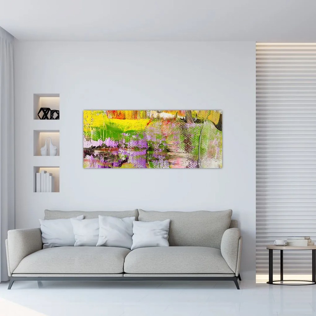 Tablou cu abstracție - pictura (120x50 cm)