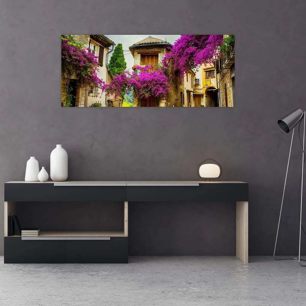 Tablou - Alee mediteraneană leneșă (120x50 cm)